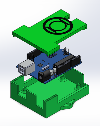 base para arduino uno 3d print model - Mito3D