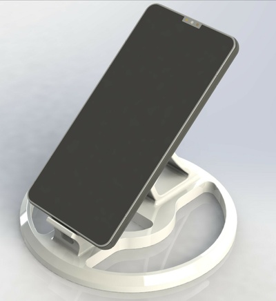 base para celulaire portacélulaire soporte accesorios 3d print model - Mito3D