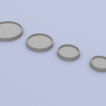 Base Teller magnetisiert 10mm 3d print model - Mito3D