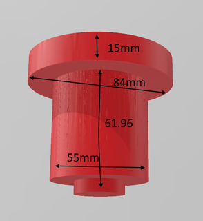 base polymère mattes camarade terne tête 3d print model - Mito3D