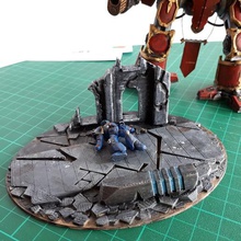 base ruinas marinos muertos juego 40k de la imperial knight las space marine tablero mesa wargame warhammer juegos 3d print model - Mito3D