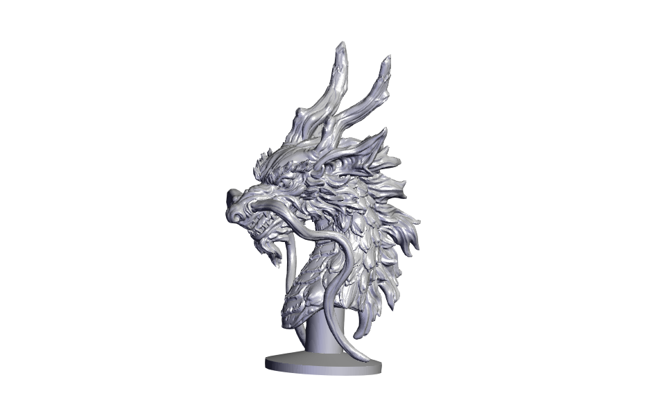 base ficar pé Dragão cabeça cabine 3D print model - Mito3D