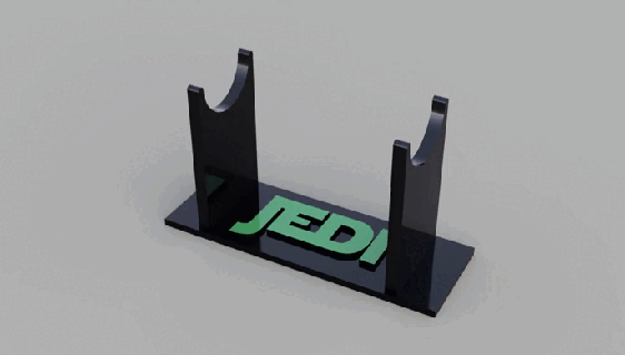 base Guerra Estrelas sabre luz Jedi Estrela guerras 3d print model - Mito3D