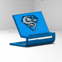 base superman cell phone gadget accessory 3d print model - Mito3D
