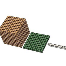 taban on blokları anlamda numarası sanat matematik 3d print model - Mito3D