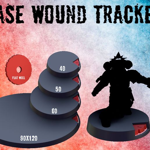 base wound tracker 3D print model - Mito3D