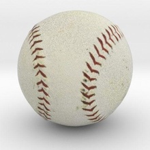 base ball Balle 3d print model - Mito3D