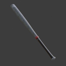 baseball bat baseball3d videogame 3d print model - Mito3D