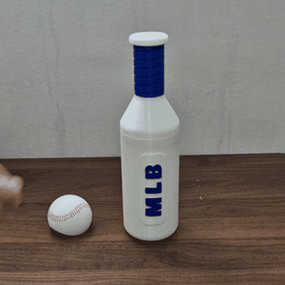 béisbol murciélago almacenamiento envase mlb deporte nespresso cápsula bolígrafo café palo 3d print model - Mito3D