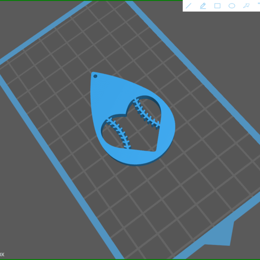 beisebol brincos 4 presentes 3D print model - Mito3D