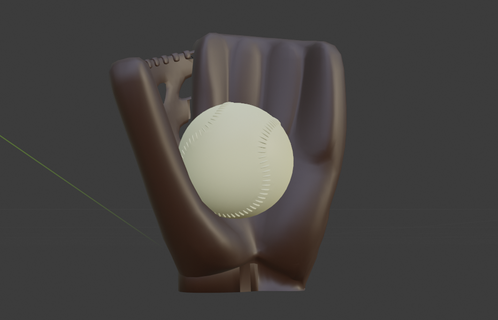Baseball Handschuh Ball Sport Schlüsselbund Schläger Fänger Krug Teig Startprogramm ausblenden 3d print model - Mito3D