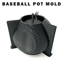 béisbol maceta molde incluir impresión cemento moldes mano plantador pequeña planta 3d stl 3d print model - Mito3D