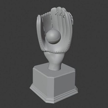 baseball trofeo campione gioco nazionale lega 3d print model - Mito3D