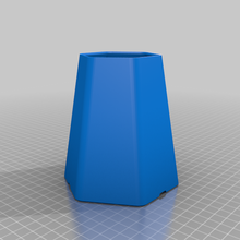 basierend Vase hex tapped v6 3d_printing 3d print model - Mito3D
