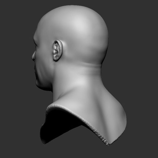malla base cabeza masculino 3D print model - Mito3D