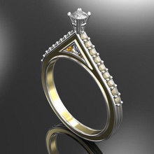basic solitaire jewelery 3d print model - Mito3D