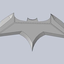 base batman batarang art 3d printing réplique bande dessinée super héros arme 3d print model - Mito3D