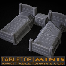 basic bed set 3d print model - Mito3D