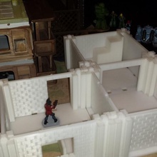 temel tuğla bina ayarlayın mimarlık yapılar binalar zombi wargame arazi star wars legion modüler öldürmek takım killteam 3d print model - Mito3D