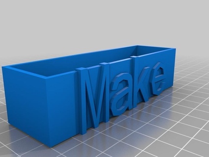 basic business card holder customized office 3d print model - Mito3D