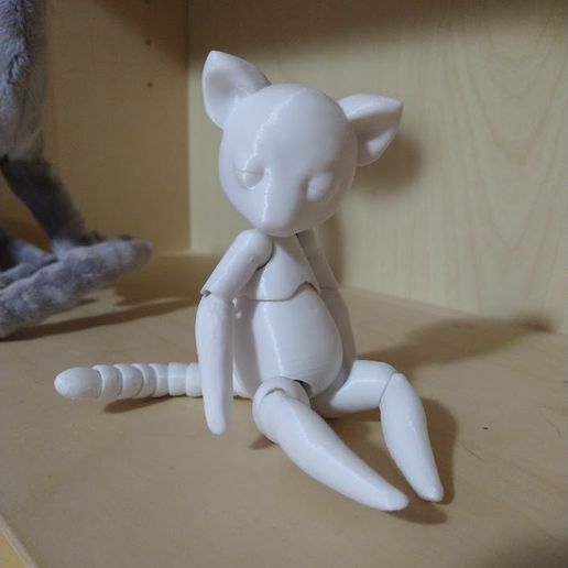 básico gato boneca jogos articulado bjd brinquedo brinquedos acessórios 3D print model - Mito3D