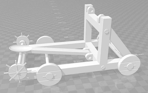 básico catapulta trabalhando edifícios estruturas 3d print model - Mito3D