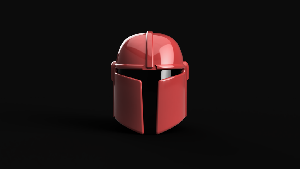 basic cheek indent mando helmet mandalorian starwars star wars 3d printing 3D print model - Mito3D