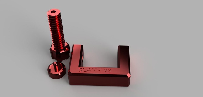 basic clamp model useful 3d print model - Mito3D