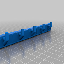 basic coat rack key holder 3d print model - Mito3D