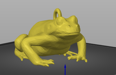 basic frog keychain 3d print model - Mito3D
