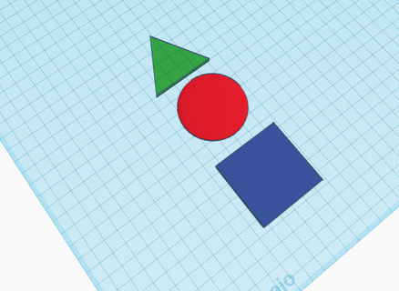 temel geometrik rakamlar üçgen daire Meydan Geometrica 3d print model - Mito3D