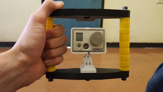 basic gopro handle camera 3d print model - Mito3D