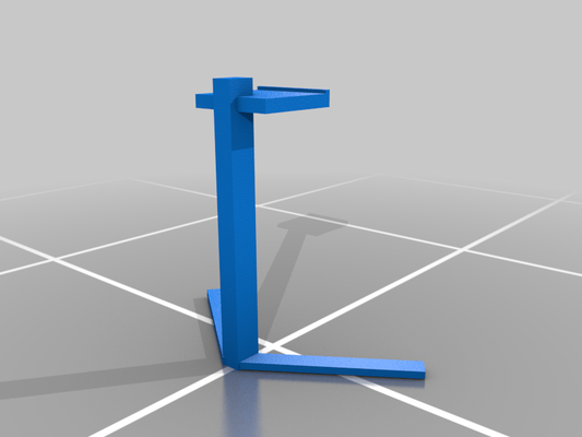base cuffie in piedi cuffia titolare supporto semplice accessori oggetti scena moda 3d print model - Mito3D