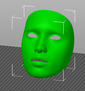 basic human mask cosplay high poly 3d print face 3d print model - Mito3D