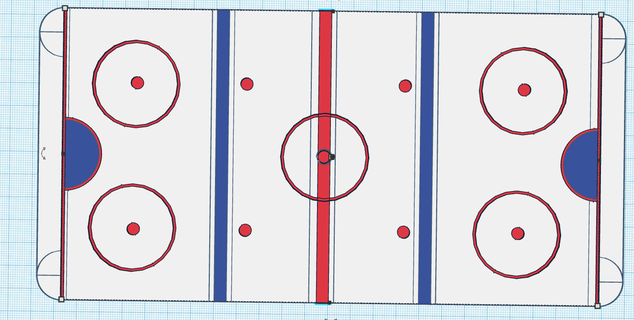 Basic Eis Eishockey Feld 3d print model - Mito3D