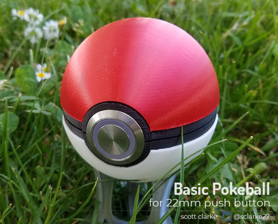 básico pokebola pokemon accesorios cosplay disfraz 3d print model - Mito3D