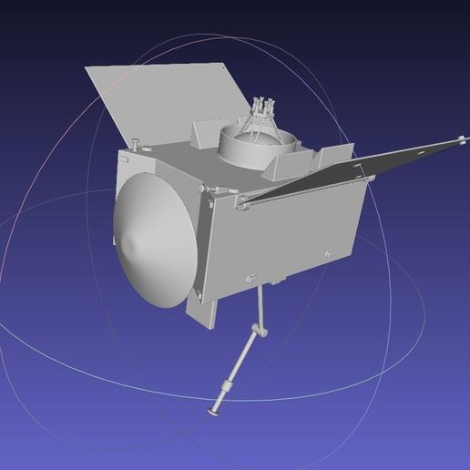 basic printable osiris-rex model art 3d-printing miniature spacecraft spaceprobe nasa space spaceflight asteroid 3D print model - Mito3D