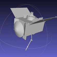 base imprimable osiris rex modèle art 3d printing miniature vaisseau spatial sonde spatiale nasa espace vol astéroïde 3d print model - Mito3D