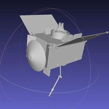 basic printable osiris-rex model art 3d-printing miniature spacecraft spaceprobe nasa space spaceflight asteroid 3d print model - Mito3D