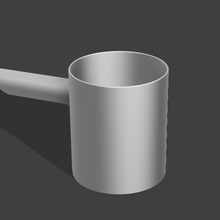 basic protein scoop gadget cup 3d print model - Mito3D