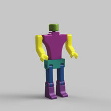 basic robot toy man 3d print model - Mito3D