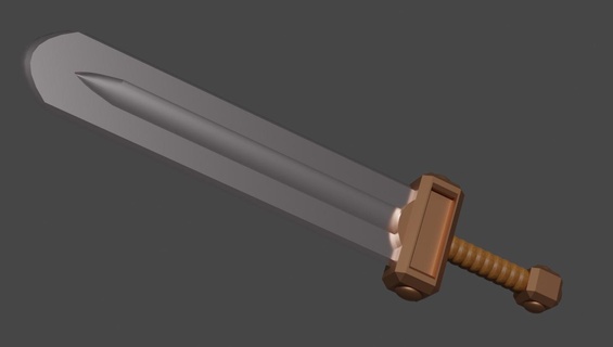 basic sword original blade war medieval 3d print model - Mito3D