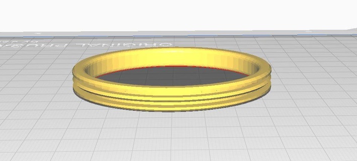 basic unisex ring 20mm Jewelry gold rich expensiv jewlery 3d print model - Mito3D