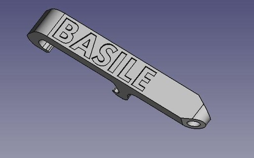 basile pocket bottle opener Home key ring 3d print model - Mito3D