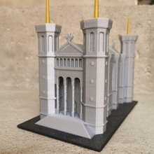 Basilika notre Dame viervier Architektur Spiel Marvin Lyon Gebäude 3d print model - Mito3D
