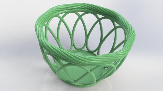 basket household 3d print model - Mito3D