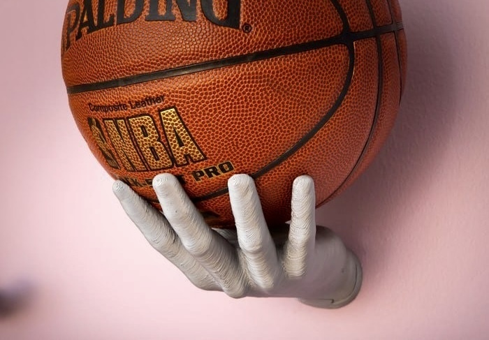 cestino palla titolare supporto In piedi soporte pelota pallacanestro mano microtelefono murale parete gli sport Sostenetore adorno ridotto futbol tennis pareti Giordania 3D print model - Mito3D