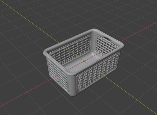 cesta sobremesa casa 3d print model - Mito3D