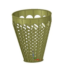 cesta de vaso carteira flor papel v07 3d-impressão cnc a casa arte decorativos decoração jardim o design escultura em madeira talha fresamento gravura capacidade guardanapo embarcação 3d print model - Mito3D