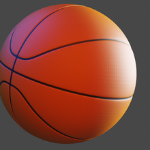 basketball 3d print model - Mito3D